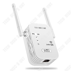 Tech Discount TD® Amplificateur de signal WIFI câblé au booster routage sans fil 1200M5G répéteur à double antenne à double fréquence à travers le 