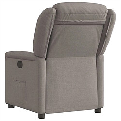 Acheter vidaXL Fauteuil inclinable Taupe Tissu