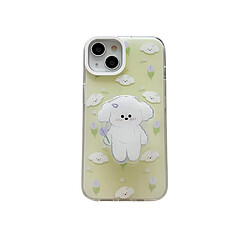 General Coque pour téléphone portable, adaptée pour iPhone 12 Coque pour téléphone portable, coque fine pour iPhone, motif créatif pour chiot, coque pour téléphone portable avec support, anti-dérapant et anti-choc.