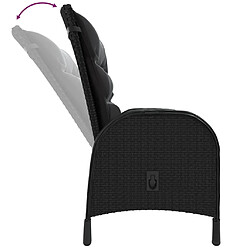 Acheter vidaXL Ensemble à dîner de jardin 11 pcs Résine tressée Noir