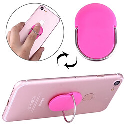 Wewoo Support Holder Magenta pour iPhone, Galaxy, Sony, Lenovo, HTC, et autres smartphones ou tablettes Universel 360 degrés porte-anneau en plastique rotatif,