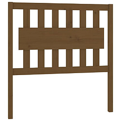 Maison Chic Tête de lit scandinave pour lit adulte,Meuble de chambre Marron miel 95,5x4x100 cm Bois massif de pin -MN37860