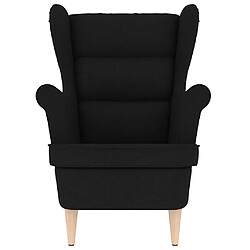 Avis vidaXL Fauteuil noir 74x84x100 cm tissu