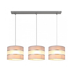 Helam Suspension Helen Tissu,Fer blanc,or,ecru 3 ampoules 95cm