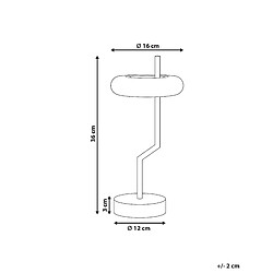 Avis Beliani Lampe de table sans fil ALVIELA LED Métal Blanc