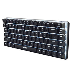 2x Clavier Mécanique AJAZZ AK33 82 Touches Bleu Noir Commutateurs LED Filaires