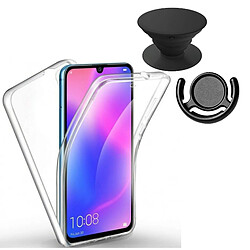 PHONECARE Kit Coque 3x1 360° Impact Protection + 1 PopSocket + 1 Support PopSocket Noir - Impact Protection - Huawei Y5 2019