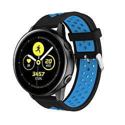 Bracelet en silicone double couleur noir/bleu pour votre Garmin Move Luxe/Move Style/Move 3/Move Venu