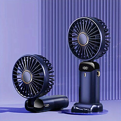 Avis (Bleu) Mini Ventilateur Portatif 1pc, Ventilateur Portatif Mini Ventilateur Personnel USB Rechargeable Avec