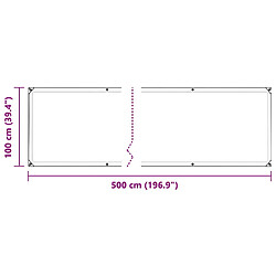 vidaXL Bâche transparente avec œillets 1x5 m polyéthylène pas cher