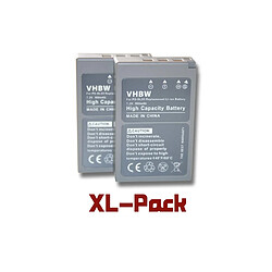 vhbw 2x batteries compatibles avec Olympus Pen E-PL9, remplace PS-BLS5 (900mAh, 7,2V, Li-Ion)