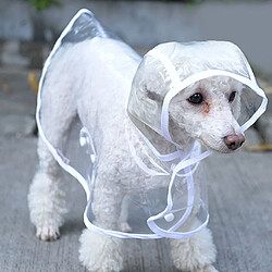 Avis Veste Imperméable Pet Puppy Dog Vêtements De Pluie Manteau à Capuchon Rainwear Blanc M