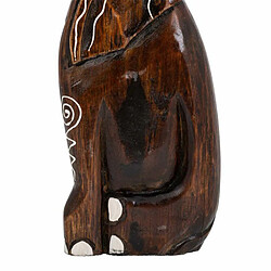 Figurine Décorative Alexandra House Living Marron Clair Bois Eléphant 6 x 50 x 14 cm pas cher