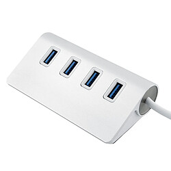 Acheter Wewoo Hub USB 3.0 argent Haute vitesse 5Gbps 4 Ports USB 3.0 Portable Aluminium USB Splitter, 2 To