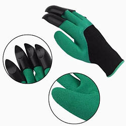 Acheter Wewoo Accessoire de jardinage pour creuser et planter Une paire de gants en latex avec des en plastique ABS de griffes