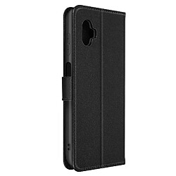 Avizar Housse pour Samsung Xcover 6 Pro Cuir Véritable Portefeuille Support Vidéo Noir