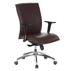 Siège de bureau / Fauteuil de direction MURANO 10, cuir marron clair hjh OFFICE