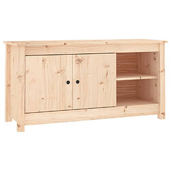 Maison Chic Meuble TV scandinave - Banc TV pour salon 103x36,5x52 cm Bois de pin massif -MN91132