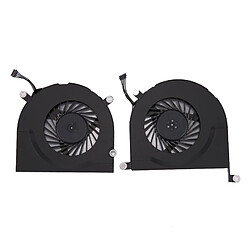 Wewoo Pour Macbook Pro 17 pouces A1297 2009 - 2011 Ventilateurs de Refroidissement Gauche + Droite 1 Paire pièce détachée