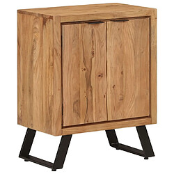 vidaXL Buffet avec 2 portes 55x36x72 cm bois massif d'acacia