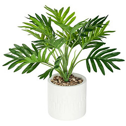 Plante Artificielle en Pot Palmier 28cm Vert