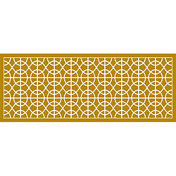 Alter Chemin de cuisine, 100% Made in Italy, Tapis résistant aux taches avec impression numérique, Tapis antidérapant et lavable, Motif géométrique - Annamaria, 140x52 cm