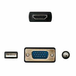 Avis Adaptateur HDMI vers VGA avec Audio NANOCABLE 10.15.4350 1,8 m Noir