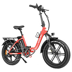 Avis Vitilan U7 2.0 Vélo électrique pliable, gros pneu 20 * 4,0 pouces, 750 W, 48 V 20 Ah – Rouge