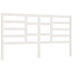 vidaXL Tête de lit Blanc 186x4x104 cm Bois massif de pin