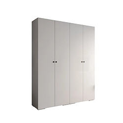 Abiks Meble Armoire Inova 2 À Portes Battantes 236,7/200/47 4 Portes (bianco/nero)