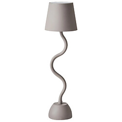 Beliani Lampe de table en métal sans fil beige VOUGA