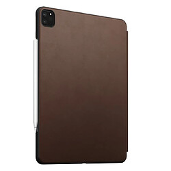 Acheter Nomad Étui Folio pour iPad Pro 11" 2021 Rugged en Cuir avec Emplacement Apple Pencil Marron