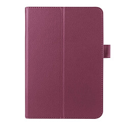 Wewoo Housse Étui Violet pour Samsung Galaxy Tab S2 8.0 / T715 Litchi Texture Horizontal Flip couleur solide Smart Case en cuir avec deux pliage titulaire & Fonction Sleep / Wake-up