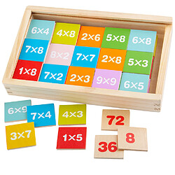 Bigjigs Toys Boîte de table de multiplication en bois