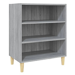 vidaXL Buffet sonoma gris 57x35x70 cm bois d'ingénierie