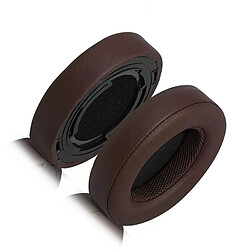 INF Lot de 2 coussinets d'oreille en cuir protéiné avec clips pour Shure AONIC50 Brown