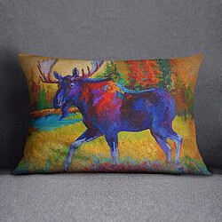 Bonamaison Housses de Coussin, Polyester, Multicolore, 35X50 Cm