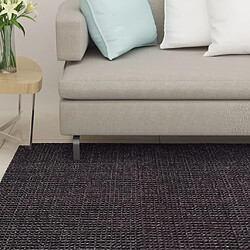 vidaXL Tapis Sisal naturel 80x350 cm Noir