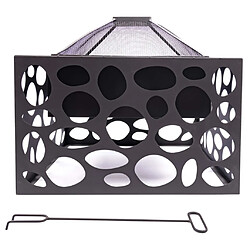 Avis RedFire Foyer avec grille de barbecue Mikor Noir