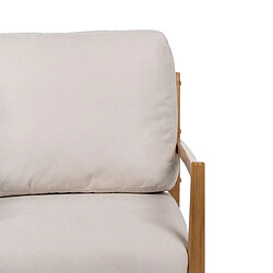 BigBuy Home Fauteuil Beige Naturel Bois d'hévéa Bois MDF Foam 100 % polyester 65 x 71 x 88 cm pas cher