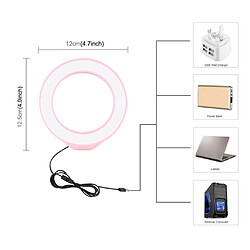 Avis 4,7 '' Lumière Blanche D'anneau De Lumière LED Pour La Lumière De Remplissage De Caméra De Streaming Vlogging