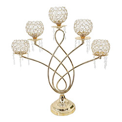 5 bras Cristal Photophore Bougeoirs pour Centres de Table, Décor À La Maison, Partie, de Mariage Chandelier, Pendaison de Crémaillère Cadeau