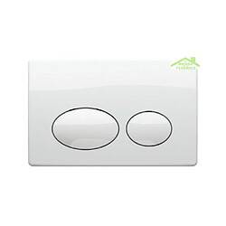 Karag Plaque de déclenchement TACTILE 3/6L pour WC-Blanc