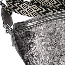 Acheter Gallantry Sac Banane Bandoulière Motif Géometrique Gris