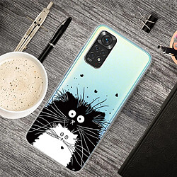 Coque en TPU antichoc deux chats pour votre Xiaomi Redmi Note 11S 4G/Redmi Note 11 4G (Qualcomm)