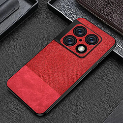 Coque en TPU + PU rouge pour votre OnePlus 10 Pro 5G