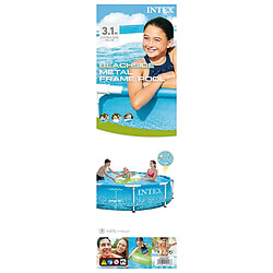 INTEX Piscine Beachside Metal Frame 305x76 cm pas cher