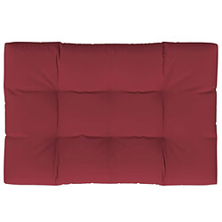 Maison Chic Coussin Confort | pouf | Coussin de palette rouge bordeaux 120x80x12 cm tissu -GKD19098