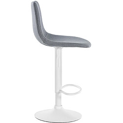 Acheter Non Tabouret de bar Divo tissu blanc