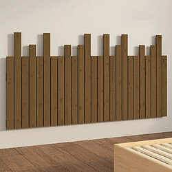 Avis vidaXL Tête de lit murale Marron miel 159,5x3x80 cm Bois massif de pin